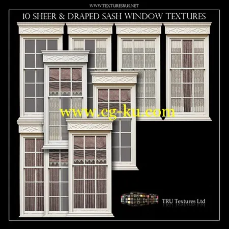 Textures R Us Cream Victorian Window Textures的图片1