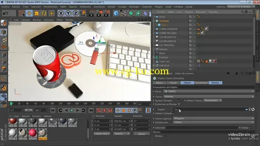 Integración de 3D e imagen real con CINEWARE y CINEMA 4D的图片3