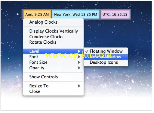 World Clock Deluxe v4.11.3 MacOSX的图片1