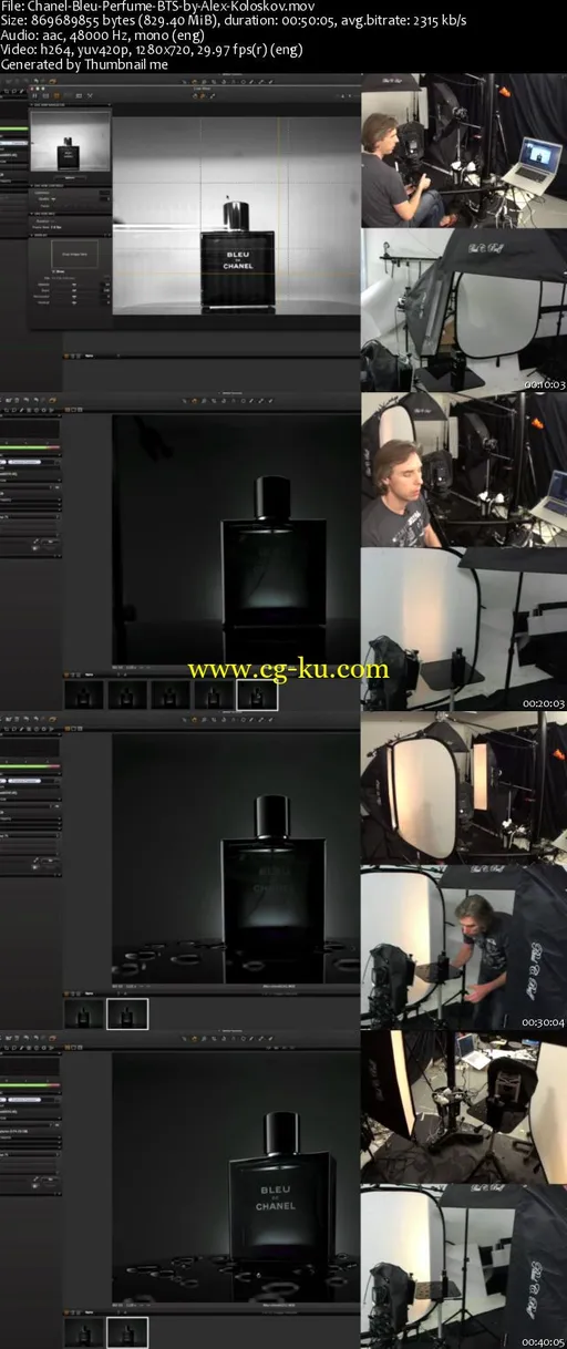 Photigy Online Workshop: Chanel Bleu Perfume Studio Product Photography Tutorial by Alex Koloskov的图片1