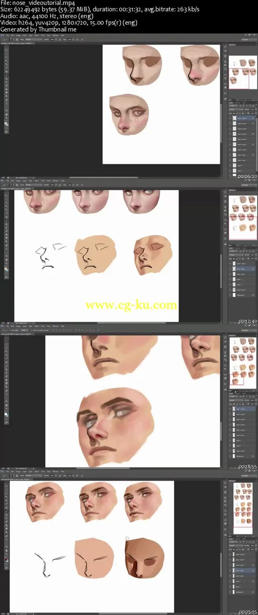 Sakimichan Nose step by step tutorial的图片1