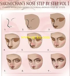 Sakimichan Nose step by step tutorial的图片2