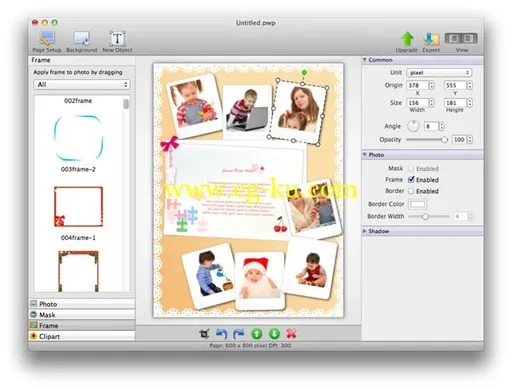 Pearl Mountain Picture Collage Maker for Mac v3.6.2 MacOSX的图片1