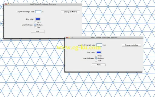 HexiTriangleGraphPaperGenerator 1.6 Retail MacOSX的图片1