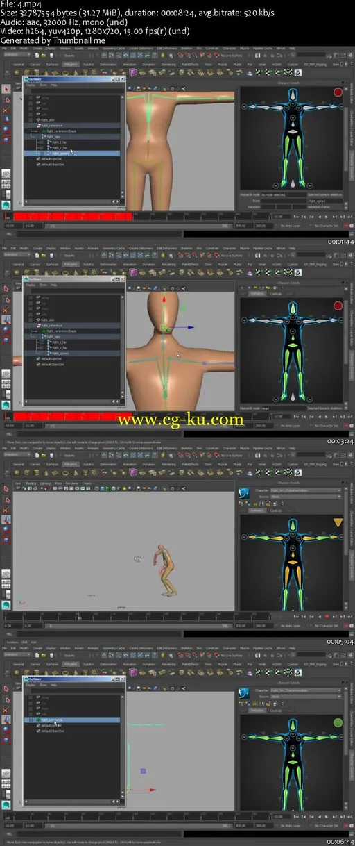 Blending Between Keyframe Animation and MoCap in MotionBuilder and Maya的图片2