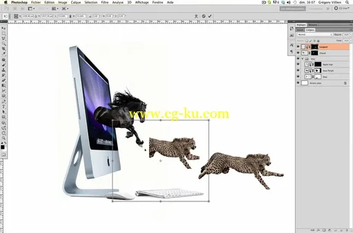 Tuto.com – iMac Life – Composition Photoshop Artistique的图片3