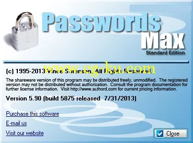 Passwords Max 5.90 Build 5875的图片2