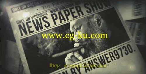 报纸新闻 News Paper Show – PR0JECT for After Effects的图片1