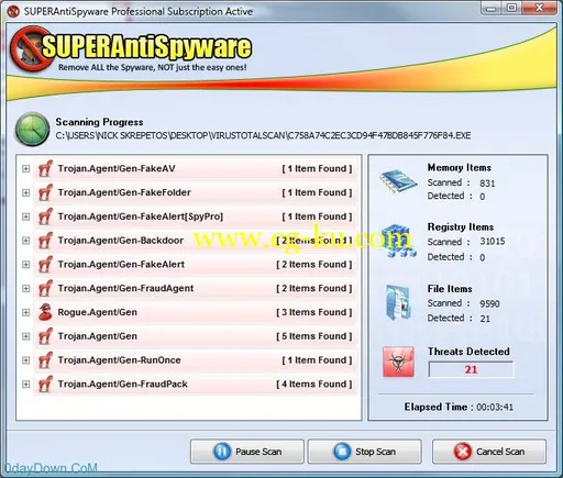 SUPERAntiSpyware Professional 6.0.1262 Multilingual的图片2