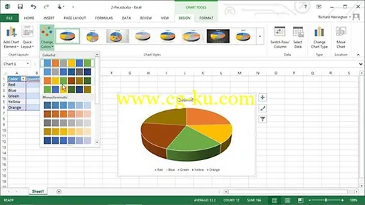 Lynda – Excel 2013: Working with Charts and Graphs的图片1