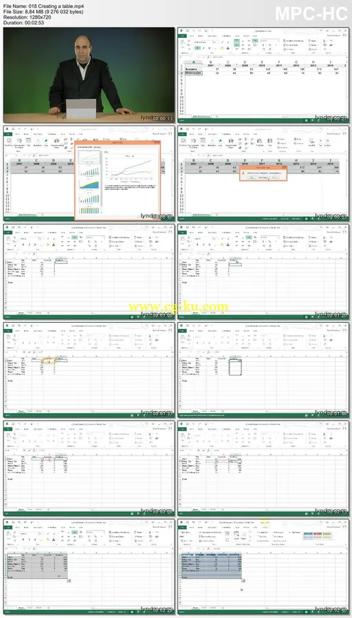 Lynda – Excel 2013: Working with Charts and Graphs的图片2