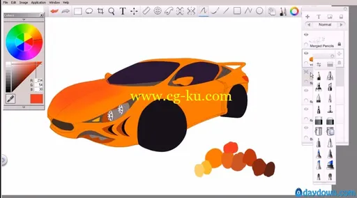 Dixxl Tuxxs – Creating Automotive Concepts in SketchBook Pro 汽车概念教程的图片4