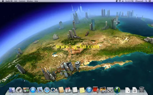 Earth 3D 3.2.0 Multilingual MacOSX的图片2