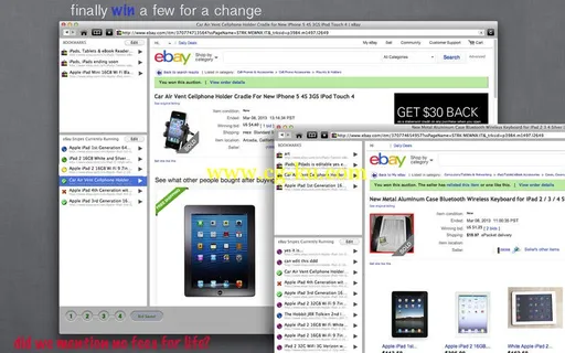 Auction Buyers Bidding Snipe timer for eBay with sniping watchList 5.1.0 Retail MacOSX的图片1