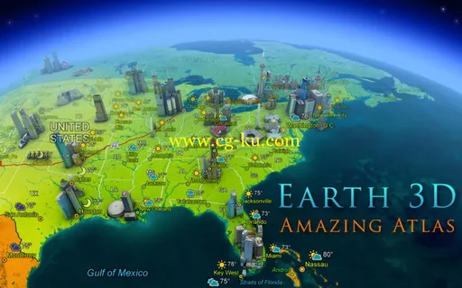 Earth 3D Amazing Atlas 2.0.0 Multilingual MacOSX的图片1