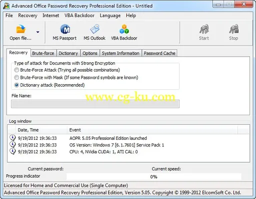 Advanced Office Password Recovery Professional 5.50.477的图片1