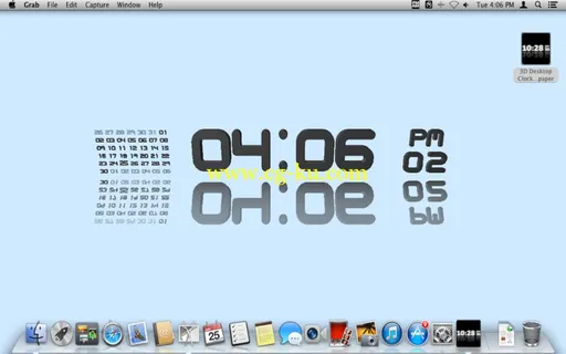 3D Desktop Clock – Live Wallpaper 1.0  MacOsX的图片1