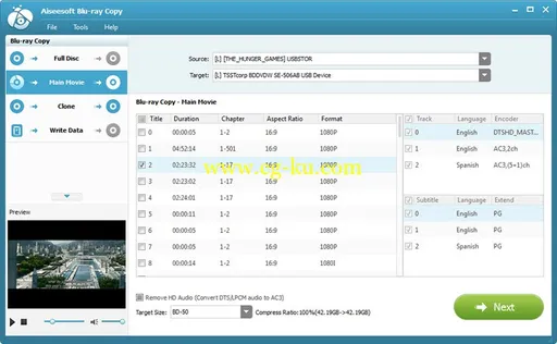 Aiseesoft Blu-ray Copy 7.0.18 Multilanguage 蓝光复制工具的图片1