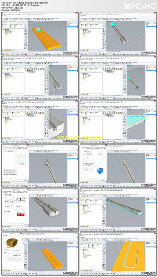 Lynda – Creating a Guitar Body with RhinoCAM的图片2