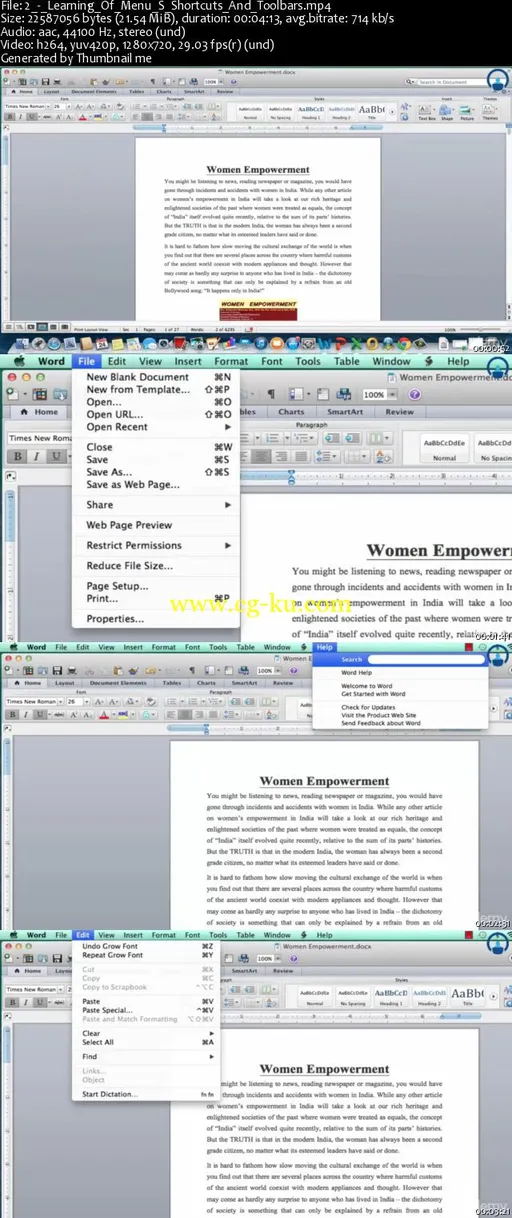 Microsoft Word 2011 for MAC Users – Learn the Easy Way的图片2