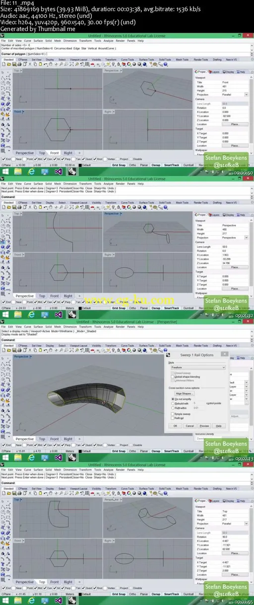 Model complex 3D architectural geometry with Rhinoceros的图片1