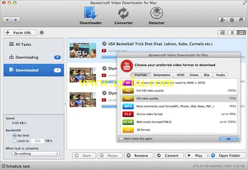 Apowersoft Video Downloader for Mac 1.4.7 Multilingual MacOSX的图片1