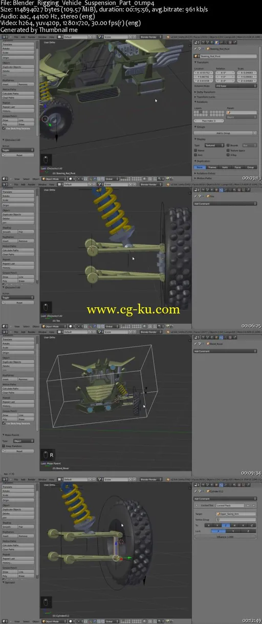 Blender – Rigging Vehicles with Automatic Suspension的图片1