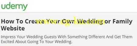 How To Create Your Own Wedding or Family Website的图片1