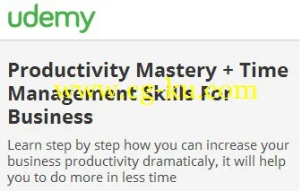 Productivity Mastery + Time Management Skills For Business的图片1