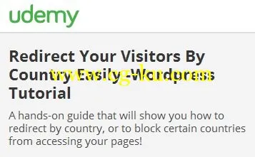 Redirect Your Visitors By Country Easily -WordPress Tutorial的图片1