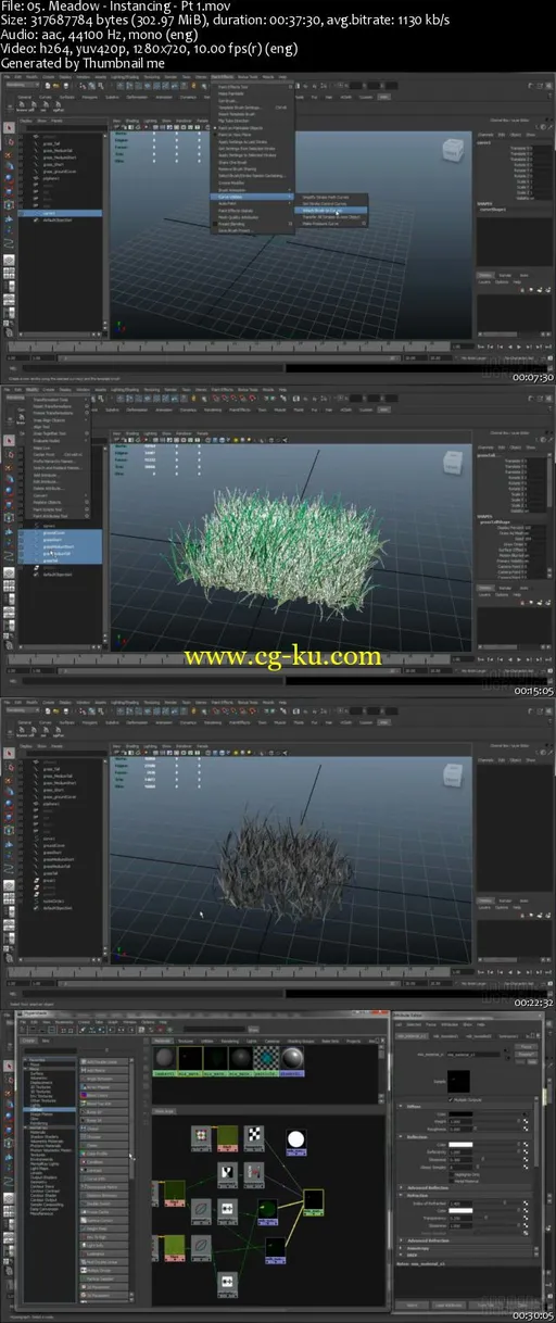 Grass and Plant Instancing in Maya/Mental Ray: Forests Techniques, part Two的图片1