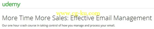 More Time More Sales: Effective Email Management的图片1