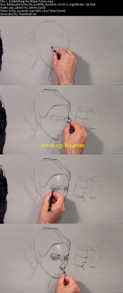 Drawing The Female Head from Above by Danny Galieote的图片1