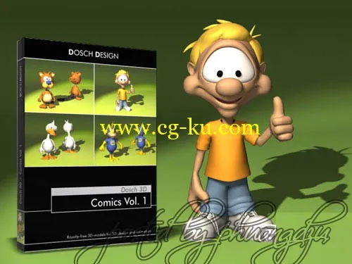 卡通模型 Dosch 3D – Comics Vol 01的图片2