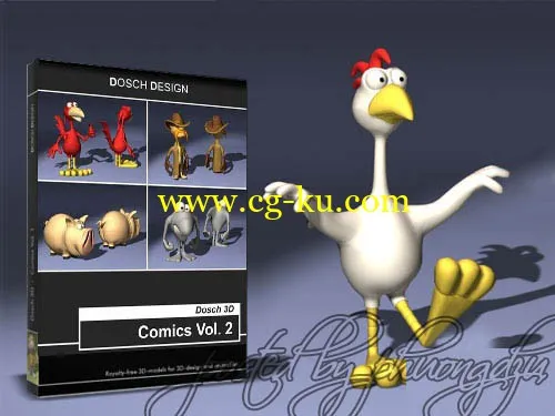 卡通模型 Dosch 3D – Comics V0l.02的图片1