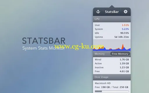 StatsBar 2.6 MacOSX的图片1