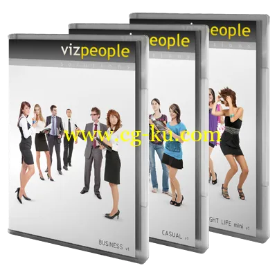 商业休闲人物高清平面素材合辑 Viz-People: People Bundle v1的图片2