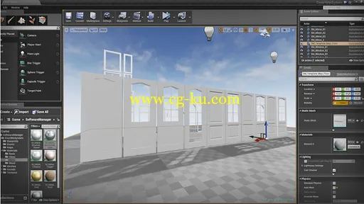 Unreal Engine Marketplace – Easy Door and Windows System plus Free Rocks的图片1