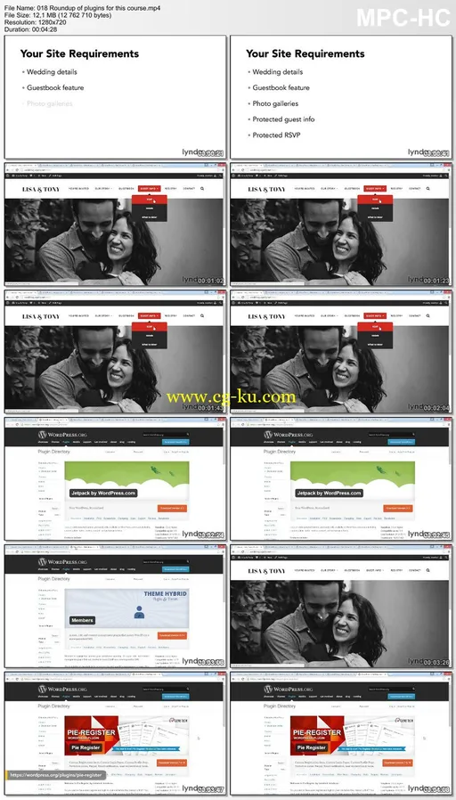 Lynda – WordPress DIY: Weddings and Special Events的图片2