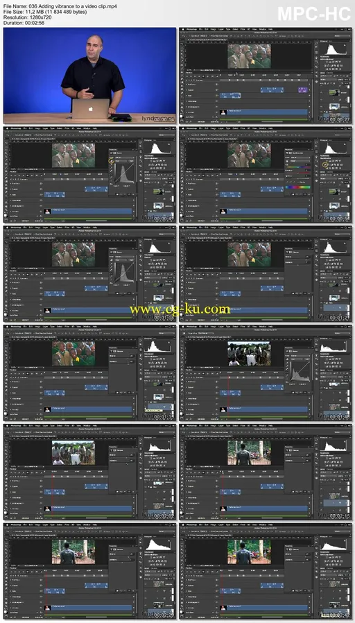 Lynda – Editing Video and Creating Slideshows with Photoshop CC的图片2