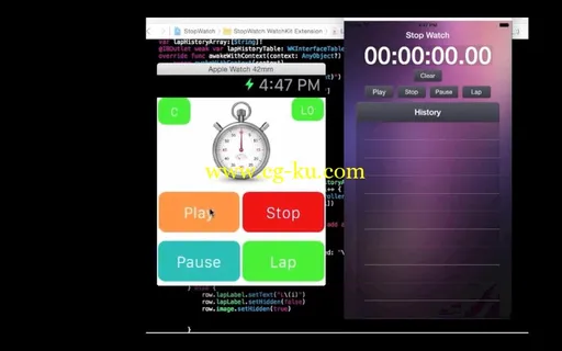 How to Create Stopwatch App for Watchkit [HD Video]的图片3