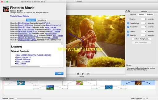 Photo to Movie 5.4.1.0 MacOSX的图片2