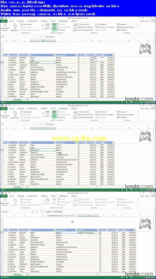 Video2Brain – Excel 2013: Datenanalyse的图片2