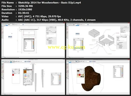 Sketchup for Woodworkers 2014 – Basic的图片3