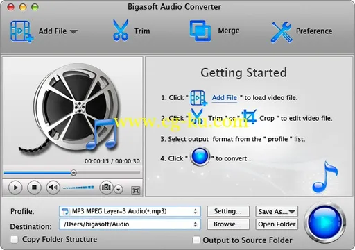 Bigasoft Audio Converter for Mac 5.0.9.5854 Multilingual的图片1