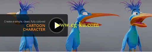 Zbrush卡通鸟教程 Dixxl Tuxxs – Creating a Stylized Cartoon Bird in ZBrush的图片2