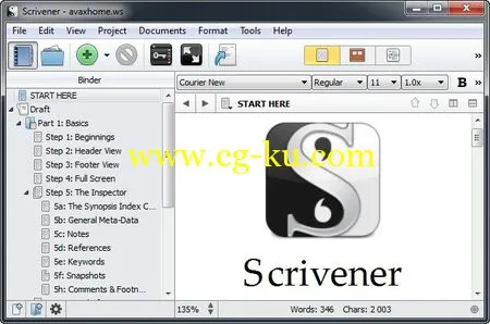 Scrivener 1.6.0的图片1