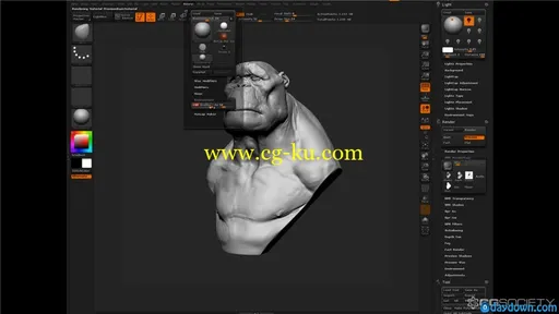 3D游戏和电影生物角色雕刻教程 CGWorkshops – 3D Creature Sculpting的图片2