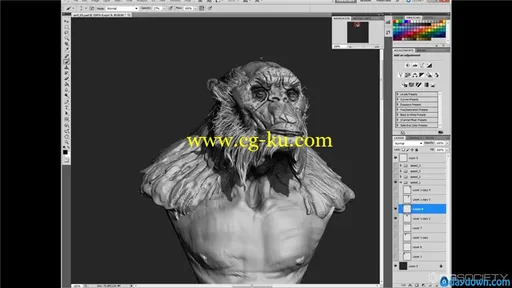 3D游戏和电影生物角色雕刻教程 CGWorkshops – 3D Creature Sculpting的图片3