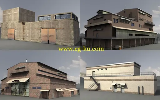 Dexsoft: Industrial 3. model pack 游戏3D模型的图片1